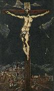 GRECO, El Christ in Agony on the Cross oil on canvas